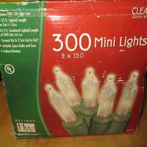 300 Clear Indoor/Outdoor Mini Lights